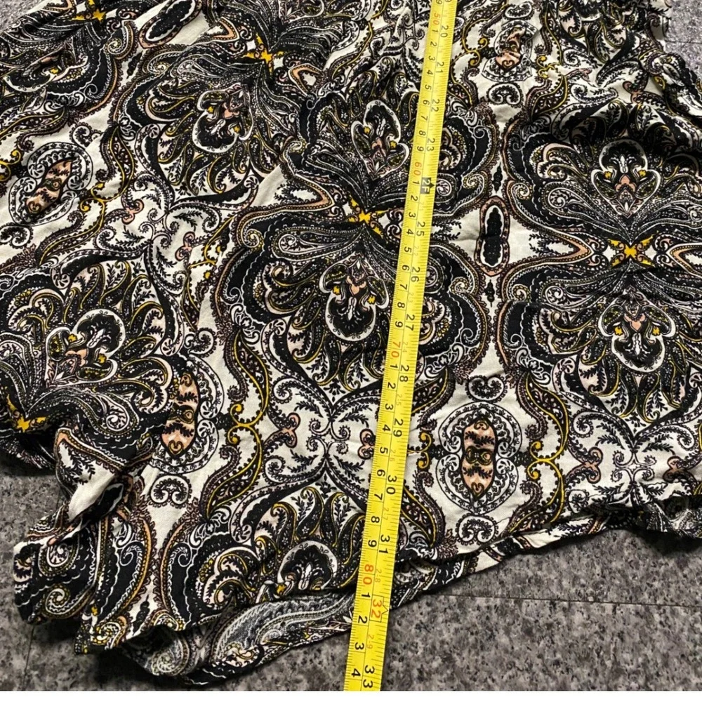 Charlotte Russe Womens Paisley Cold Shoulder Romper Crochet Lace Olive Black‎ L